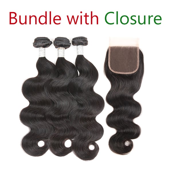 Image of 【Spicyhair】3pcs/4pcs Bundles with Closure Mix Length DHL Free Shipping