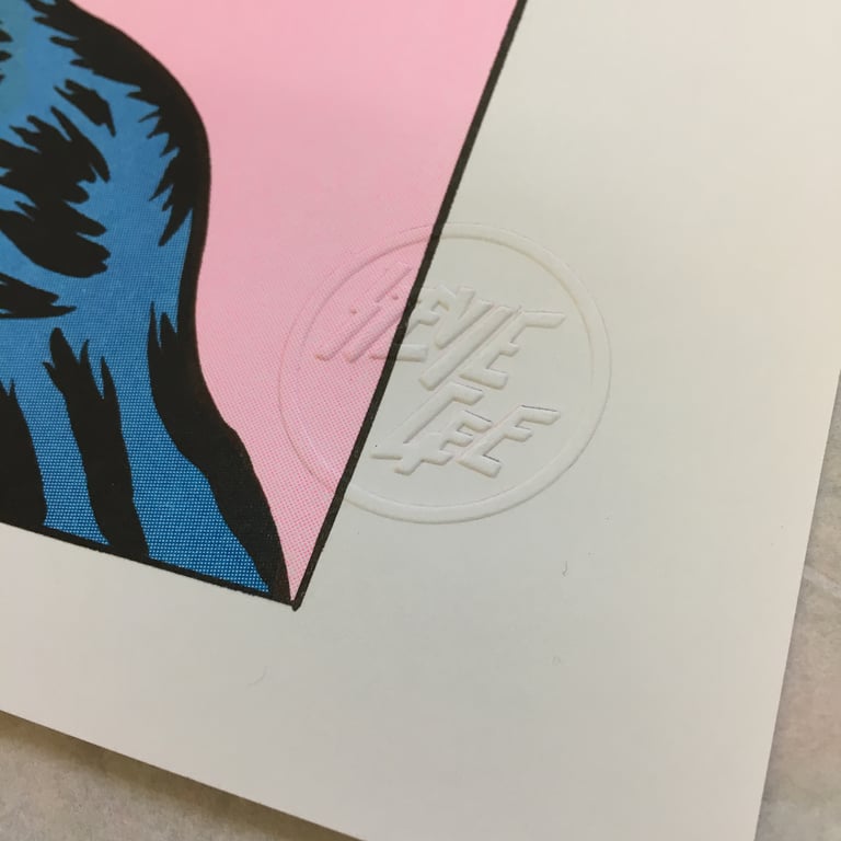 "THE KISS" LIMITED EDITION A3 RISOGRAPH PRINT Image 4