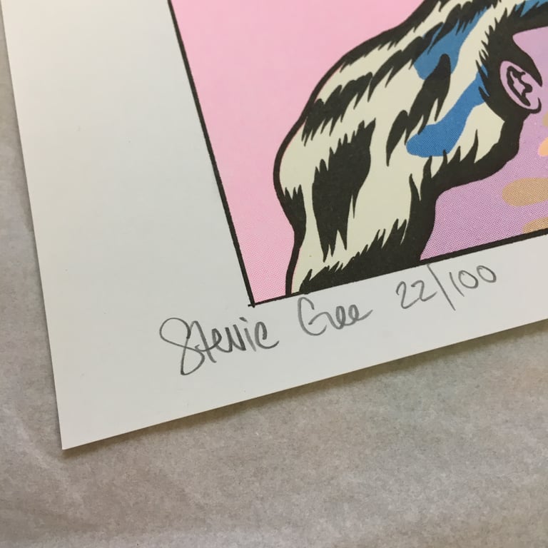 "THE KISS" LIMITED EDITION A3 RISOGRAPH PRINT Image 5