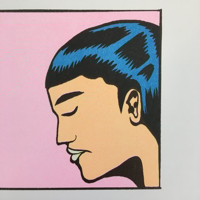 "THE KISS" LIMITED EDITION A3 RISOGRAPH PRINT Image 3