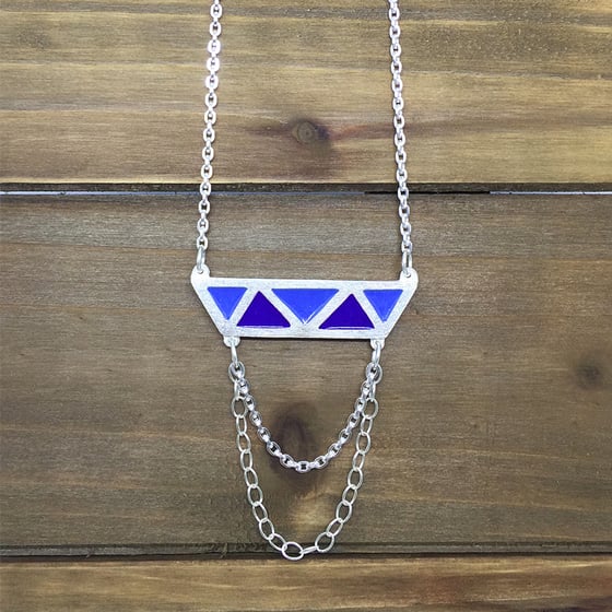Image of Triangles Color Necklace