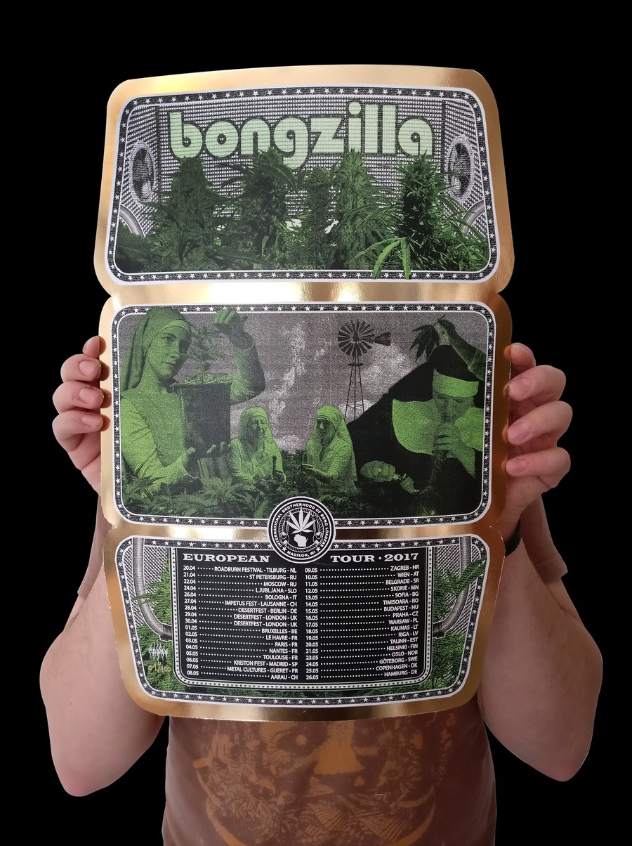 Image of Bongzilla European Tour 2017 Poster