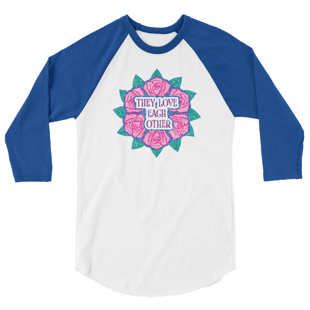 They Love Each Other - Unisex Fine Jersey Raglan Tee