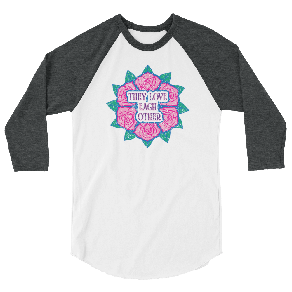 They Love Each Other - Unisex Fine Jersey Raglan Tee