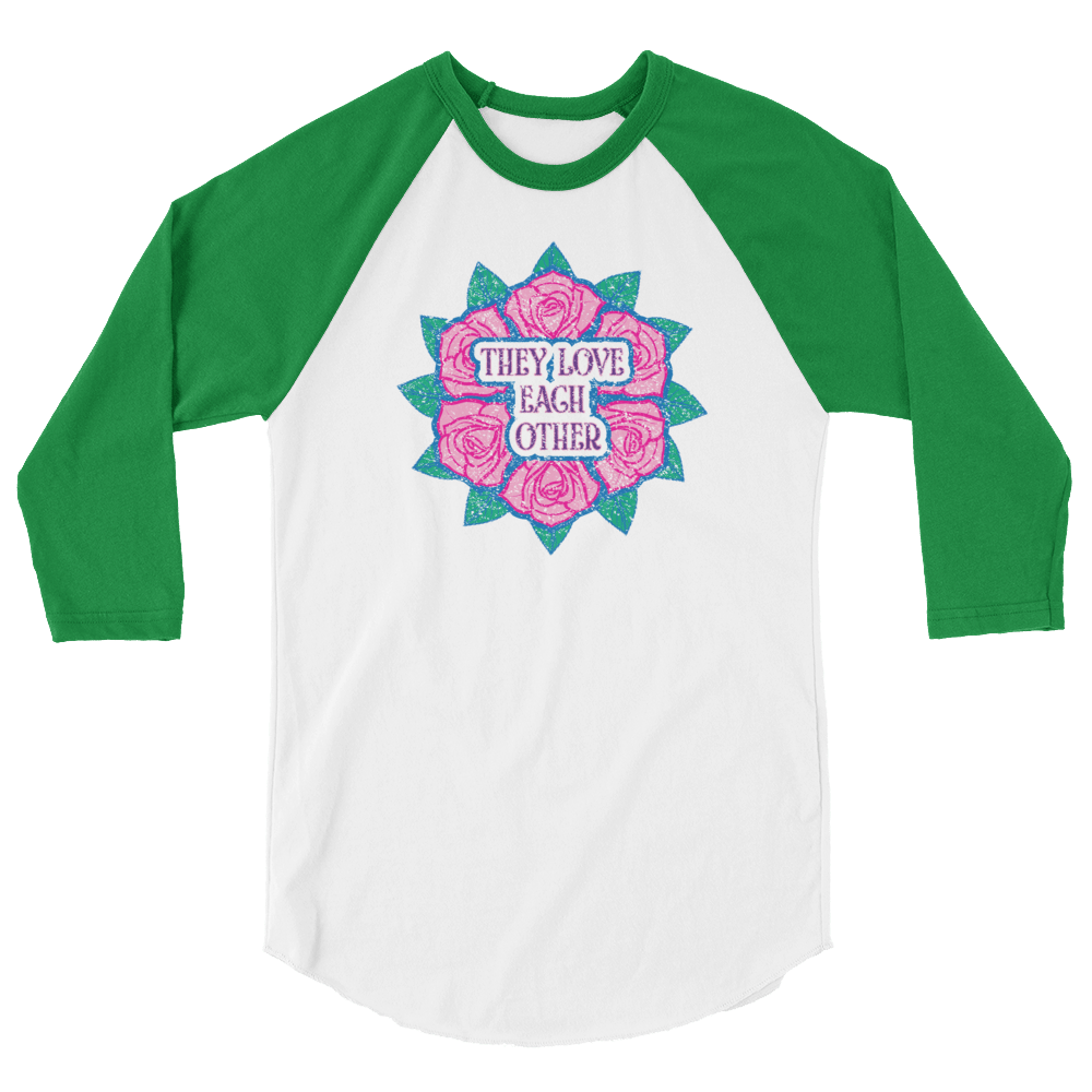 They Love Each Other - Unisex Fine Jersey Raglan Tee