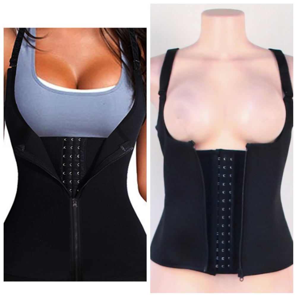 Image of Retractable Zipper Waist Trainer Vest