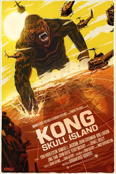 Image of Kong Skull Island Mondo Screen Print Variant Artist Proof