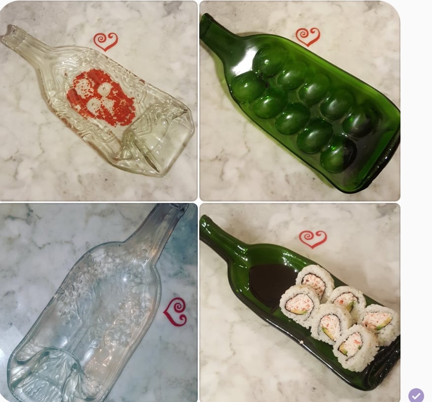 Image of Decorative bottles with design