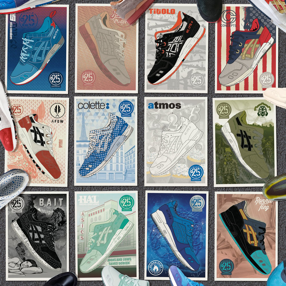 ASICS 25th Anniversary OG Poster Set (12) | Lee