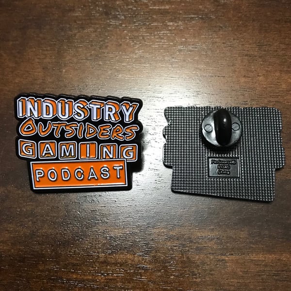Image of Enamel Pin and two Stickers!