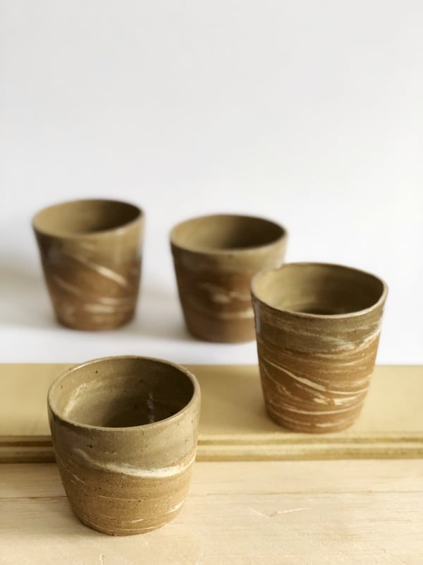 Image of marbled tumblers