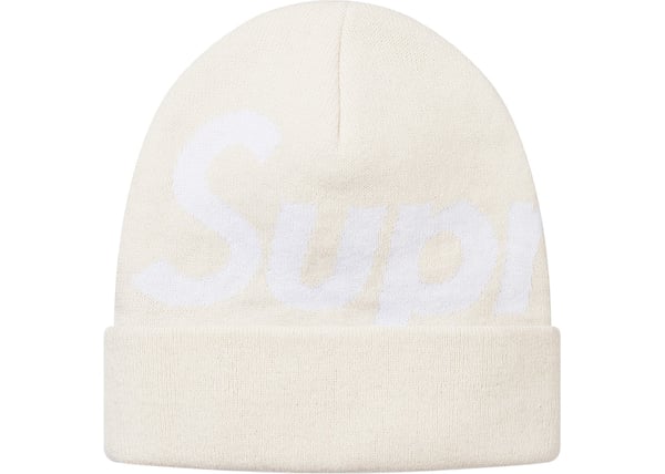 Image of Supreme Big Logo Beanie [Off White]
