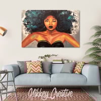 Image 1 of "Queen of the Throne" Single Panel Canvas Print"