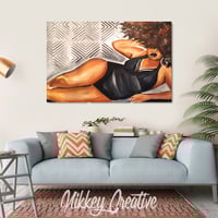 Image 1 of "I Slay" Single Panel Canvas Print