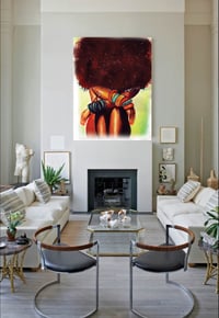 "Fros and Bangles" Single Panel Canvas Print