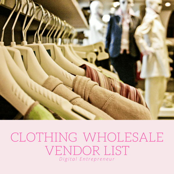 Image of Clothing & Apparel Wholesale Vendor List