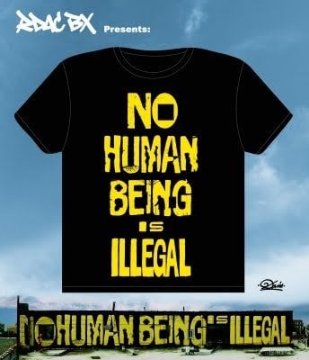 Image of No Human Being is Illegal T-shirt