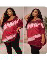 Image 1 of New 3X Alyxa Tye Dye Top #747*8