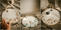 Image 5 of PREVENTA-Tablas de Servir Redondas. De cerámica, varios modelos. Piezas Únicas.
