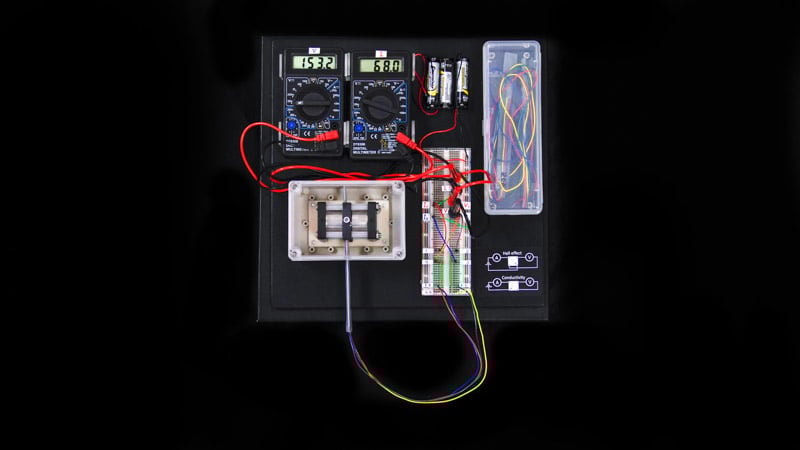 Image of Hall Effect experiment setup (portable kit / black)