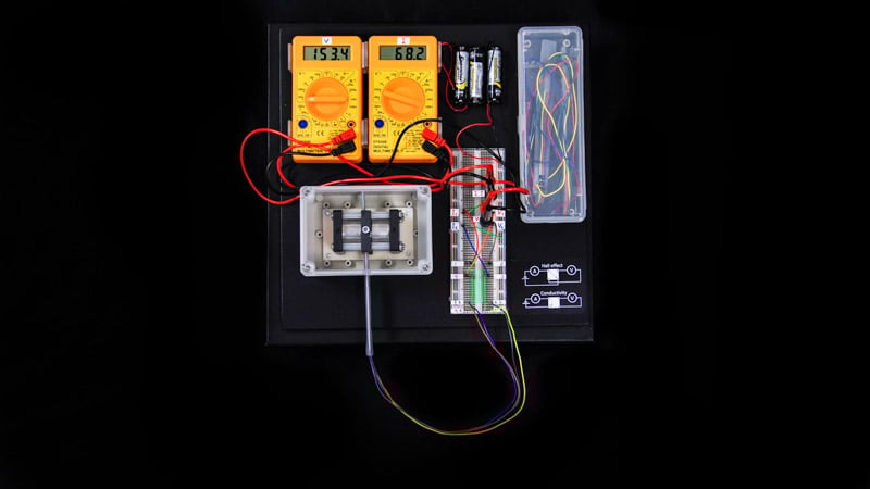 Image of Hall Effect experiment setup : no samples