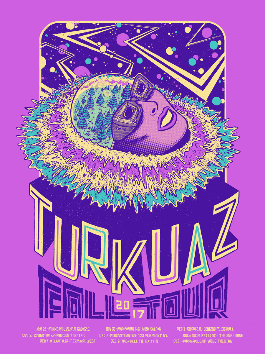 Turkuaz Fall 2017 Tour Poster Joe Tallman Online Store