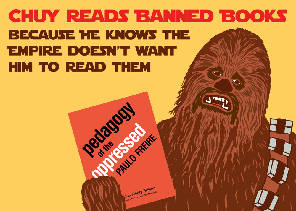 Image of Chuy Reads Banned Books postcard(s)