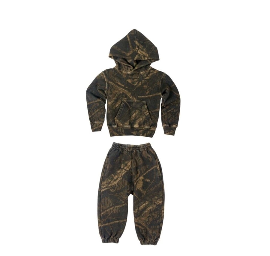 Image of Yeezy Kids Supply Camo Jogger Set Sz 7/8 Kids