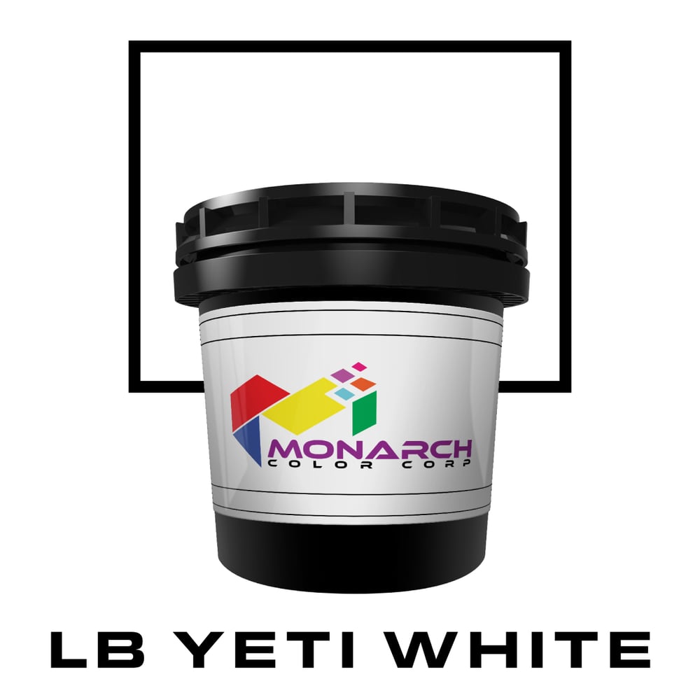 Image of MP8-0105 - LB YETI WHITE - 100% Polyester Plastisol Ink (by Monarch Color)
