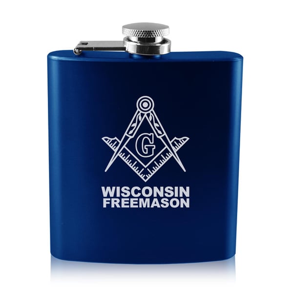 Image of 6 OZ OLD FASHIONED STAINLESS STEEL FLASK