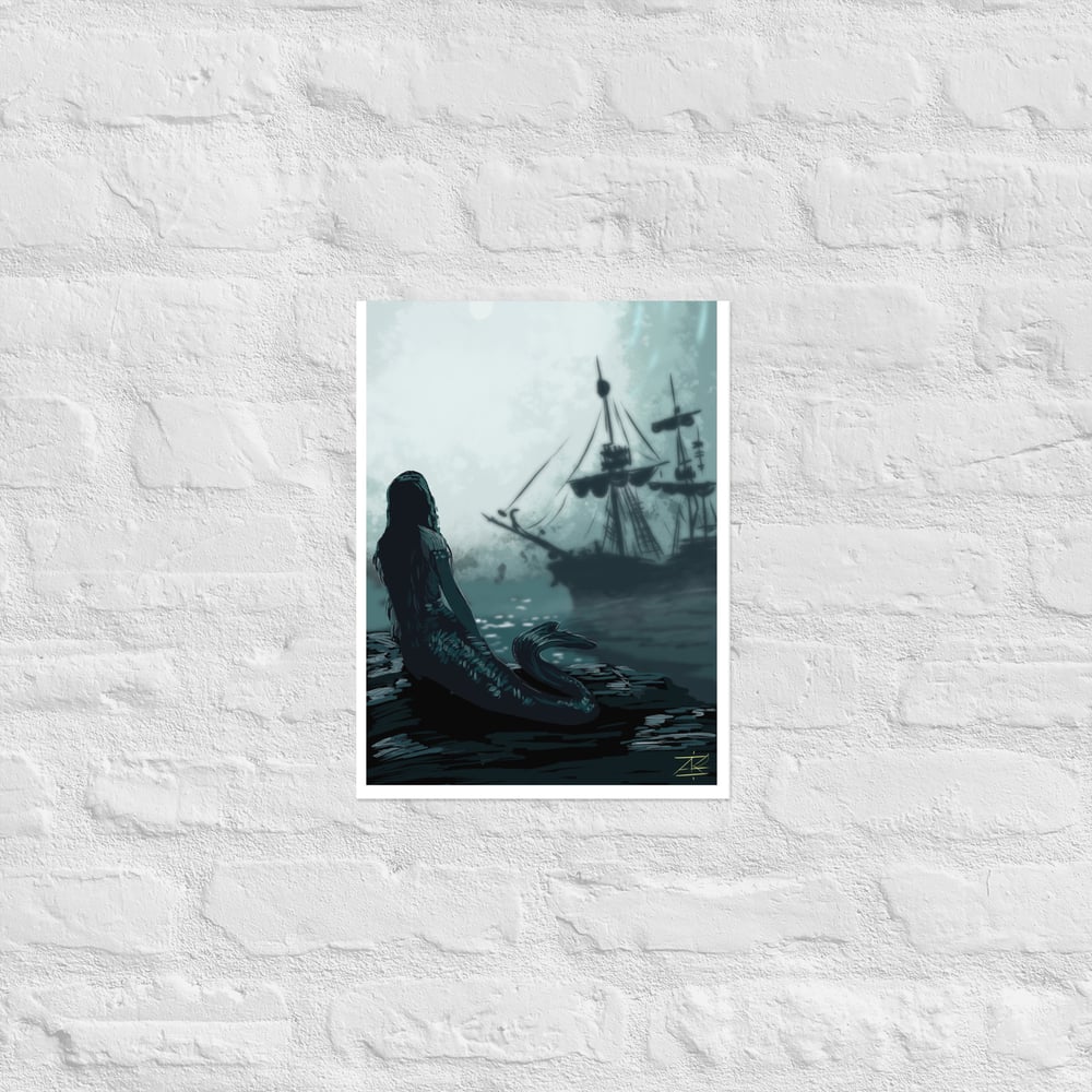 Only the siren sees Poster print