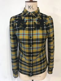 Image 1 of Pure wool beaded tartan mod shirt