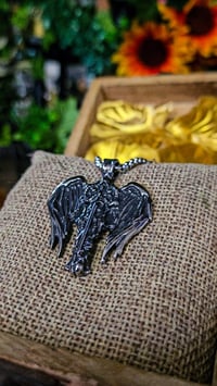 Image 5 of 👑The Armored Kingdom St Michael the Archangel Necklace-Detailed Winged Sword Pendant