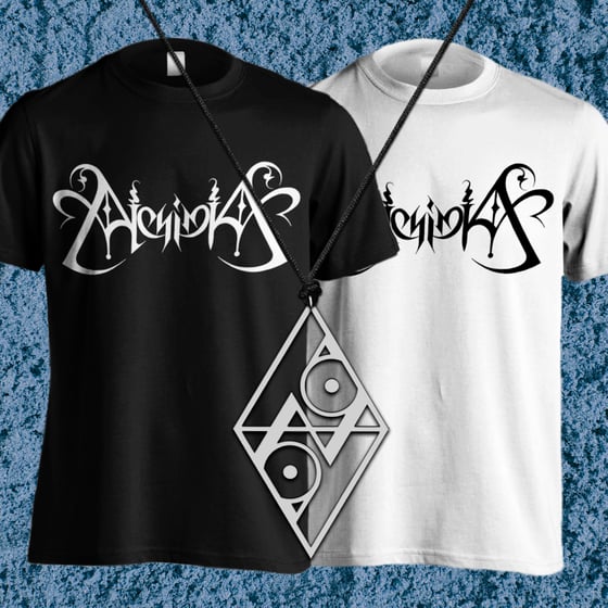 Image of ''MUSA'' BUNDLE : T-SHIRT + ''ALCHEMICAL SEAL'' PENDANT + FREE SIGNED POSTCARD (MUSA COVER)