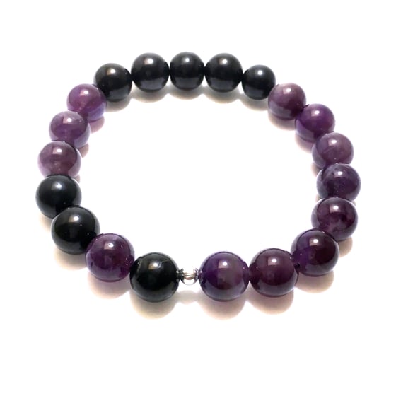 Image of Amethyst Infinity Wrist Mala