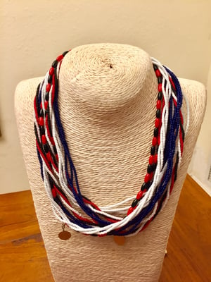 Image of Masai multicolored beads necklace