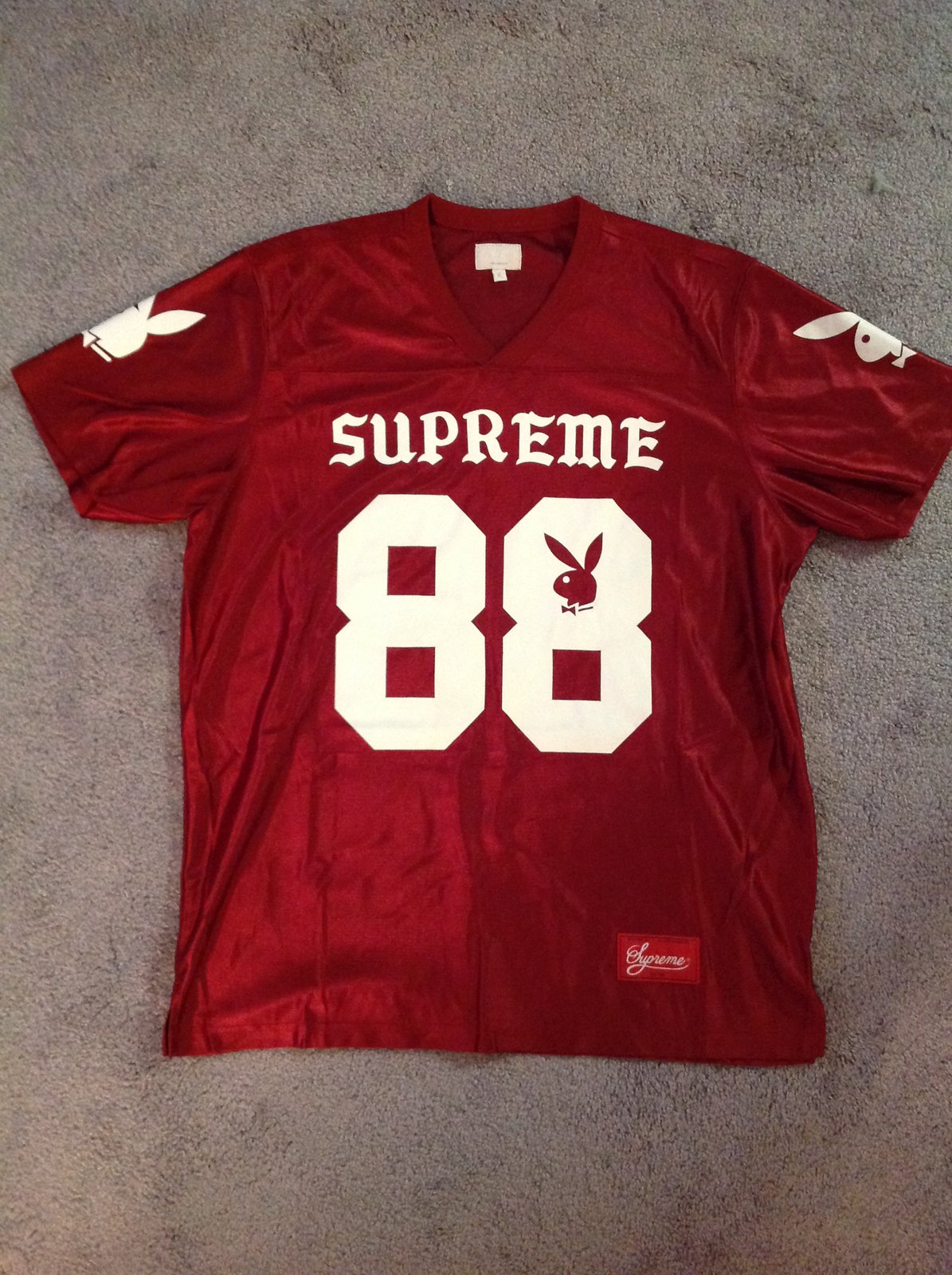 supreme football jersey