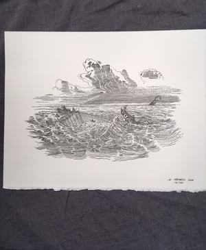 Image of Thar She Blows- Letterpress Print