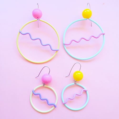 Image of Mini Memphis earrings