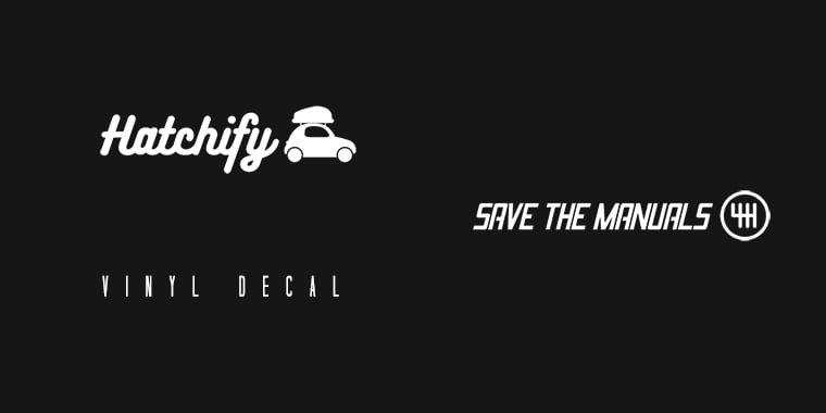 Image of Save the Manuals Decal