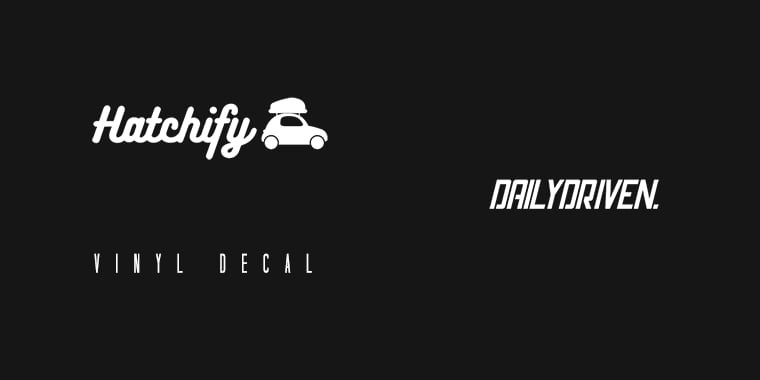 Image of DAILYDRIVEN. Decal