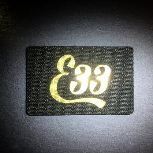 Image of E33 Gold Classic Cordura HIRO Flag Patch