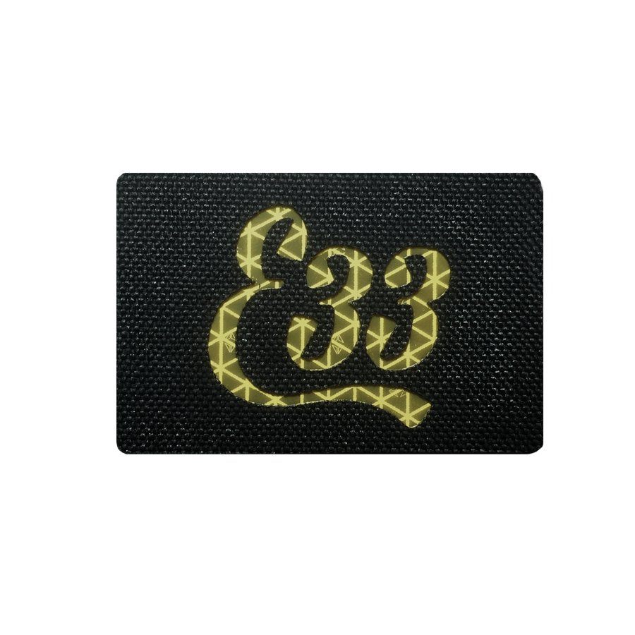 Image of E33 Gold Classic Cordura HIRO Flag Patch