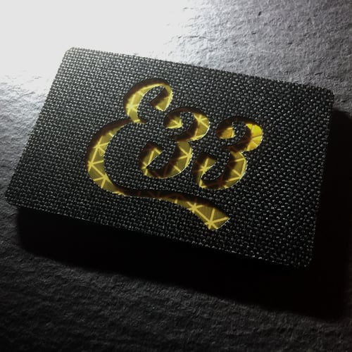 Image of E33 Gold Classic Cordura HIRO Flag Patch