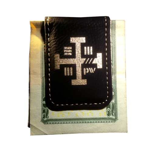 Image of CRUSAD3R Bullion Leather Money Clip