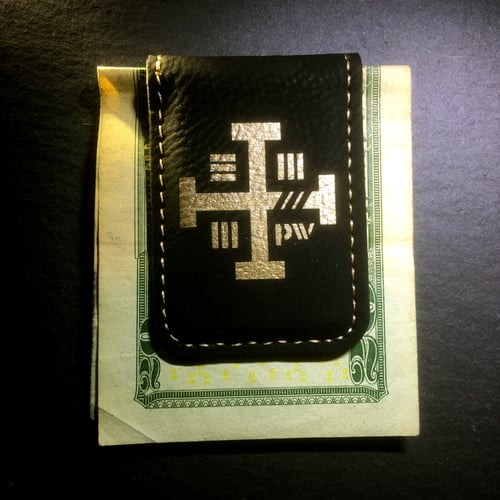 Image of CRUSAD3R Bullion Leather Money Clip