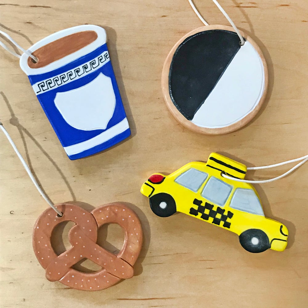 Coffee Cup Ceramic Ornament