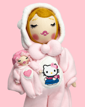 Image of HELLO KITTY INSPIRED ART DOLL & Mini 