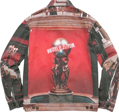 Image of Supreme Scarface "The World Is Yours" Denim Jacket