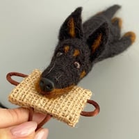 Image 1 of Felted Doberman